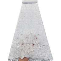 Tissu en dentelle suisse de haute qualité NI.AI, voile de coton multicolore, nouveau design, dentelle de coton nigériane pour mariage