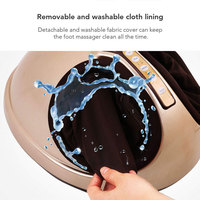 Appareil de massage des pieds Shiatsu, appareil de massage des pieds automatique avec pétrissage, roulement, compression d'air et thérapie thermique