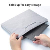 Support pour ordinateur portable pliable en cuir PU Riser Tapis de souris Hauteur réglable Support pour ordinateur portable portable