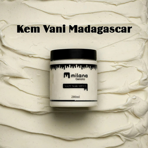 Gelato en gros, vanille, pot de 280 ml, emballage en boîte, ingrédients de qualité supérieure, usine au Vietnam, qualité italienne, approvisionnement - Product Image 1