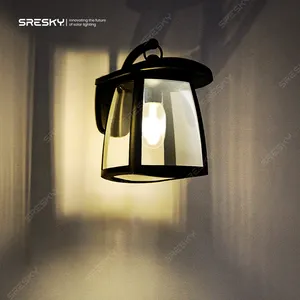 Modern Waterproof Garden Night Light Solar Wall Light bule design Wall Light