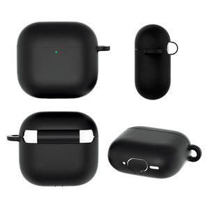 Cover morbida in Silicone per Apple Airpod 4 generazione di auricolari in pura tinta unita custodia spessa per <span class=keywords><strong>Airpods</strong></span> 4 modello 2024 con gancio - Product Image 4