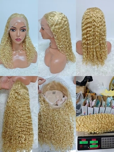 Promoción de $74 Letsfly, Pelucas de Cabello Humano 100% con Ondas de Agua, 13x4, 20 Pulgadas, Tamaño Completo y Buena Calidad, Color Negro # Color Rubio 613 - Product Image 6