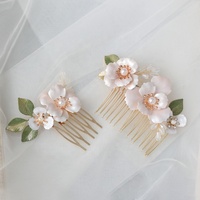 Serre-tête fantaisie de mariage, accessoires pour cheveux, bandeau de vigne, motif floral et feuilles,
