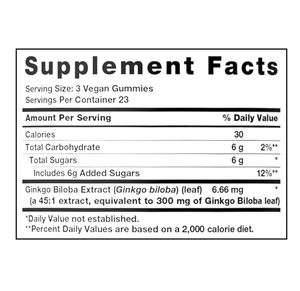 Gummy Ginkgo Biloba <span class=keywords><strong>para</strong></span> <span class=keywords><strong>alimentos</strong></span> biodegradables Gmp registrados <span class=keywords><strong>para</strong></span> celíacos Dieta a base de plantas Snacks sin azúcar - Product Image 2