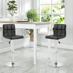 Tabourets de cuisine réglables en hauteur, design moderne et luxueux, en cuir PU, pour restaurants, usage commercial. - Product Image 6