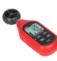 Anémomètres miniatures UNI-T UT363/UT363BT jusqu'à 30 m/s, résolution de 0,01 m/s, matériau ABS, plage de température de 0 à 45 °C