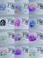 Guirlande lumineuse LED intelligente multicolore RGB, contrôlée par application, alimentée par USB, pour la décoration d'ambiance de Noël et de la maison