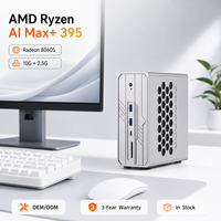 OEM ODM AMD Ryzen AI Max+ 395 Mini PC dengan Memori 128GB LPDDR5X dan 2 X USB4, PC Ringkas untuk AI dan Beban Kerja Multi Layar