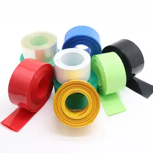 PVC Heat Shrink Tube Lithium Customized Logo Battery Insulated Film Cut-Type Wrap Protection Case Pack PE heat shrink wrap film