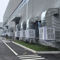 Keyuefeng 30000CFM Enfriador de aire evaporativo de agua Montaje en ventana Enfriador de aire abierto para taller industrial