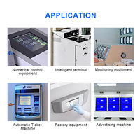 Moniteur tactile industriel à écran ouvert VESA pas cher de 7, 8, 9,7, 10, 10,4, 10,5, 12, 15, 17, 19 pouces, 1024*768, 4:3, avec support mural LCD