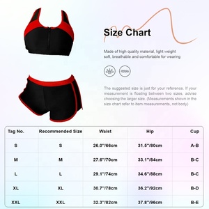 Ensemble de sport 2 pièces pour femme : maillot de bain, soutien-gorge court, débardeur et short – Idéal pour la natation, le surf, l'entraînement, le yoga - Product Image 6