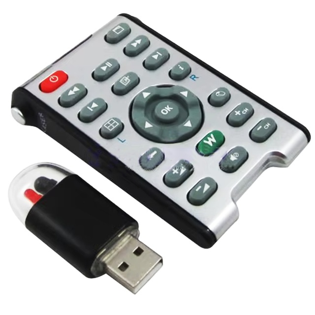 Portable Wireless IR Remote Control for Desk Computer USB Multimedia Computer PC Remote Controller