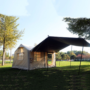 Large Luxury 12 ㎡ High Quality Portable Inflatable Camping <b>Tent</b> for 4-8 People Family Camping Party Events - Product Image 1