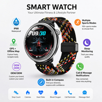 Montre connectée magnétique d'extérieur YD820 avec GPS, boussole, étanchéité IP68, écran AMOLED, autonomie de 11 à 30 jours, multisports, unisexe