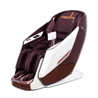 Chaise de massage pour le corps entier à usage domestique, ions négatifs, massage par airbag, commande vocale, rouleau pour les mollets, charge sans fil, écran LCD 7 pouces