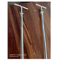 Sonde d'échantillonnage manuelle en acier inoxydable pour poudres, tige de prélèvement pour tests de matériaux industriels en laboratoire