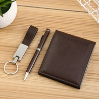 Regalos personalizados de boda para invitados, carteras de diseñador, set de regalo para hombres con bolígrafo y llavero, artículos únicos a la venta