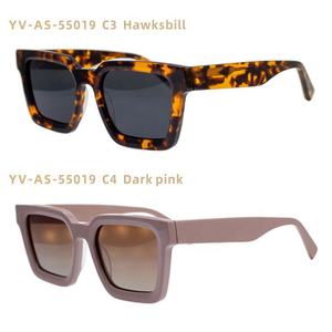 カスタムロゴ厚手のアセテートメンズスクエアファッションシェードUV400レトロメトロミリオネアサングラスサングラス - Product Image 5