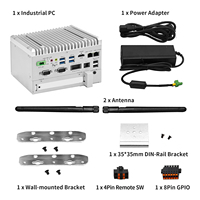 Mini PC CWWK U10 sin ventilador i5-8265U 2 x Gigabit LAN (i210+i219-LM) 2 x RS232 COM 1x PCIE GPIO 4USB Ordenador industrial para carril DIN