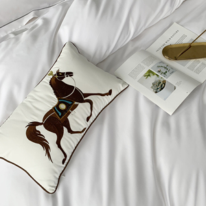 100% ägyptischer gestrickter Satin Langs tapel Baumwolle Einfarbig Vierteiliges Bettwäsche set 100S 500TC - Product Image 3