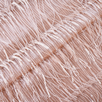 Tissu en dentelle de mariage en maille extensible 100 % polyester avec broderie et pompons, uni et transparent, pour robe de fée - Vente en gros