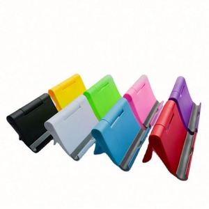 Custom Logo Universal Portable Adjustable Plastic/PP Material Silk Screen Printed Cell Phone <b>Stand</b> Foldable Holder for <b>Desktop</b> - Product Image 4