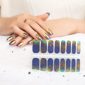 Huizi-pegatinas para uñas, nuevo estilo de Amazon, 2023 Conjunto de pegatinas de uñas de gel