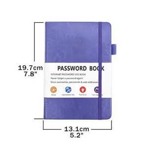 Libro delle Password con schede alfabetiche indirizzo Internet e Password custode registro Notebook per il salvataggio di accessi al sito web