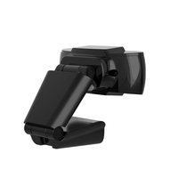 Caméra USB pour ordinateur Hampo 1280*720 avec capteur CMOS 720P 30 FPS, mise au point fixe, rotation à 360°, clip à clipser, plug & play, pour les cours en ligne