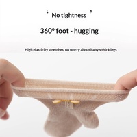 Chaussettes mi-hautes respirantes en tricot doux pour bébés et tout-petits, style printemps, pour garçons et filles, motif dessin animé, ne se déchirant pas