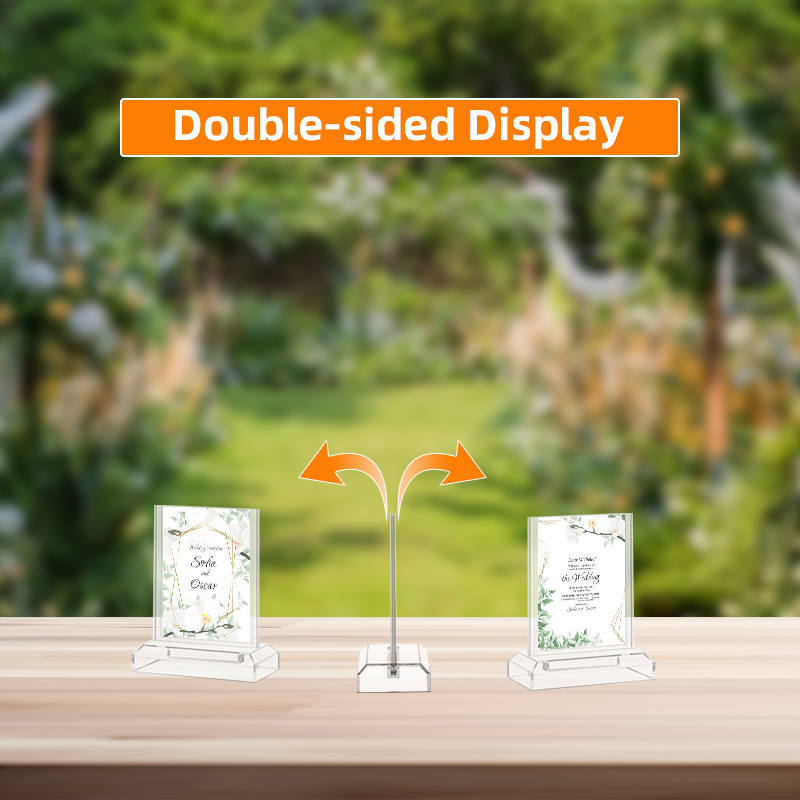 countertop sign holder restaurant