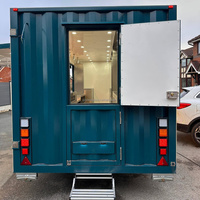Remorque de cuisine mobile de style conteneur industriel de 16 pieds, camion de restauration rapide, remorque de restauration rapide à vendre aux États-Unis et au Royaume-Uni