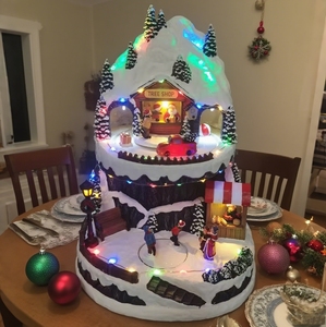 Animated LED Musical Train <strong>Christmas</strong> <strong>Village</strong> House,Polyresin <strong>Christmas</strong> <strong>Village</strong>,<strong>Christmas</strong> Decoration - Product Image 4