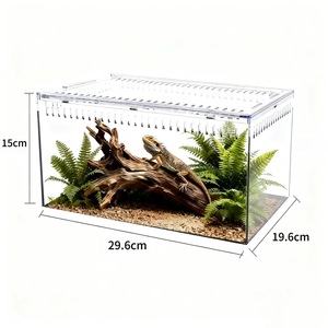 Terrario Riscaldato a Temperatura Controllata per Rettili, Gechi, Serpenti e Altri - Uso Esterno, Materiale ABS, Rimovibile e Lavabile - Product Image 1