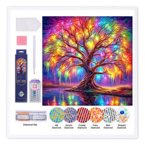 Oem Eco Vriendelijke Kleurrijke Boom Home Muur Decor Geschenken 5d Diamond Painting Art Kits Voor Beginners Diy Diamant Ambachtelijke Kits - Product Image 2