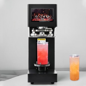 Máquina Automática para Sellar Latas de Plástico para Bebidas con Tapas de <span class=keywords><strong>Papel</strong></span> de <span class=keywords><strong>Aluminio</strong></span>, Adecuada para el Envasado en Tiendas de Té de Burbujas - Product Image 1