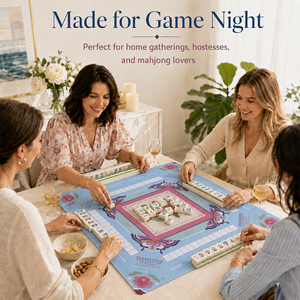 Tappetino da Gioco American Mahjong in Pelle Antiscivolo, Copertura Personalizzata per Tavolo da Mahjong, Superficie di Gioco Stampata - Product Image 6