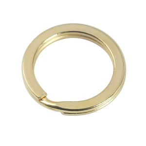 स्टॉक पीतल की कुंजी रिंग फ्लैट सर्कल शुद्ध तांबे की कार कीचेन डिय हस्तनिर्मित चमड़े के सामान हार्डवेयर उपकरण - Product Image 2