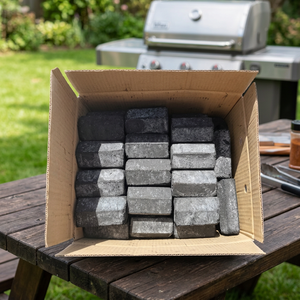 Charbon de barbecue pour chicha fabriqué à la machine, avec 3,8 % de cendres et 7300 J de calories - Product Image 3