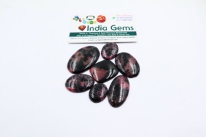 GEMAS DE LA INDIA de Calidad AAA+ Rodonita Roja Natural Cabujón Piedra Preciosa Suelta de Formas Variadas y Tamaño Libre con Juego de Colores para Fabricación de Joyas - Product Image 4