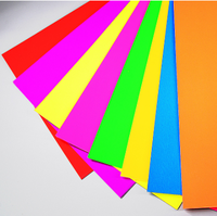 Papier fluorescent néon de format A4 teinté en masse, rame de 500 pièces, papier photocopie imprimable, carton en couleurs vives