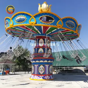 Cheap price kids amusement park products adult attraction luxury swing flying chair rides for sale