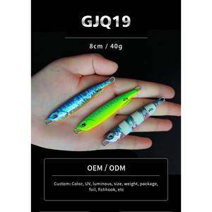 XUHANG GJQ19, vente en gros personnalisée, jig vertical rapide, fournisseur de jig de pêche en mer, <span class=keywords><strong>leurre</strong></span> de jig, eau salée, saumon, brème, carpe, rivières, lacs, cours d'eau, métal - Product Image 2