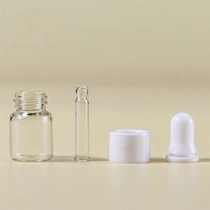 Bouteille d'échantillon d'<span class=keywords><strong>essence</strong></span> en verre transparent 1ml 2ml 3ml 5ml bouteille de solution originale compte-gouttes pour masques faciaux perruques huile essentielle - Product Image 4