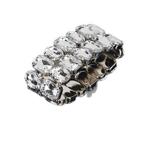 Cổ Điển Cá Tính Thời Trang Của Phụ Nữ Sang Trọng Lớn Rhinestone Cao Su Đàn Hồi Ban Nhạc Kết Hợp Vòng Đeo Tay B034 - Product Image 5