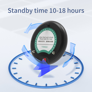 Thức ăn nhanh để beeper không dây người gọi Nhà hàng không thấm nước rung beeper khách hàng đợi Coaster phân trang hệ thống cho khách hàng - Product Image 3