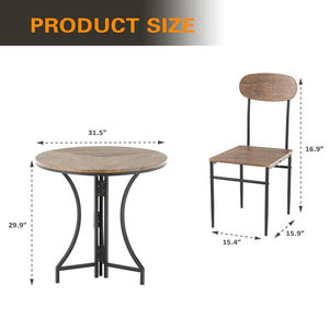 Cross-border modern minimalist round foldable <b>dining</b> <b>table</b>, suitable for home and small apartments, multifunctional simple bar - Product Image 2