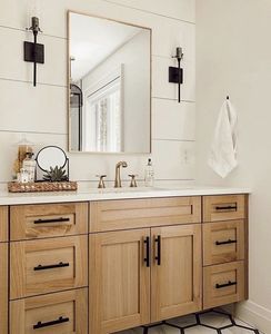 CBMmart High Quality Solid Wood Freestanding Single Bath Vanity in <strong>Light</strong> <strong>Oak</strong> - Product Image 4